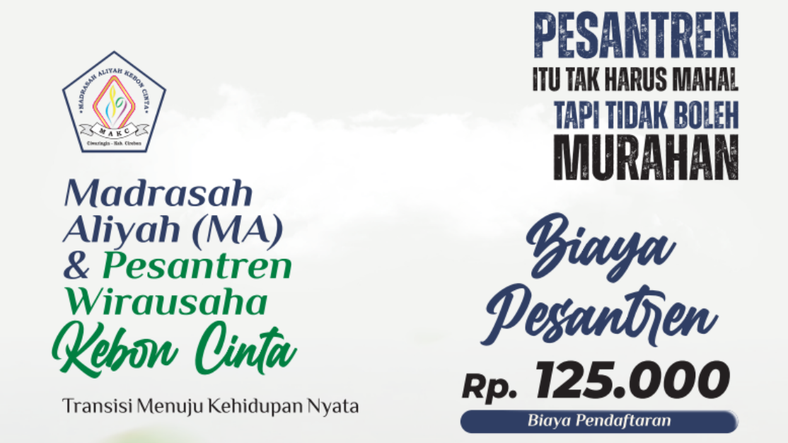 Orang Tua Mulai Melirik! MAS Kebon Cinta Tawarkan Pendidikan Lengkap Biaya Terjangkau